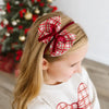 Christmas Plaid Bow Headband