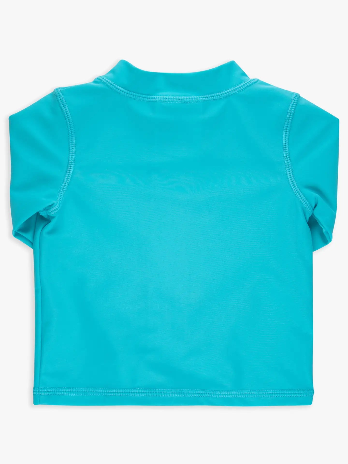 Aqua Long Sleeve Zip Rash Guard