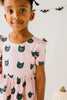Black Cat Twirl Dress - detail shot
