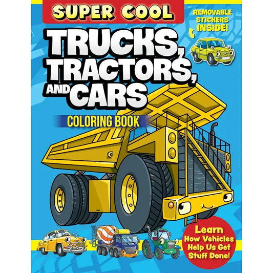 Coloring Book-Trucks Tractors Cars