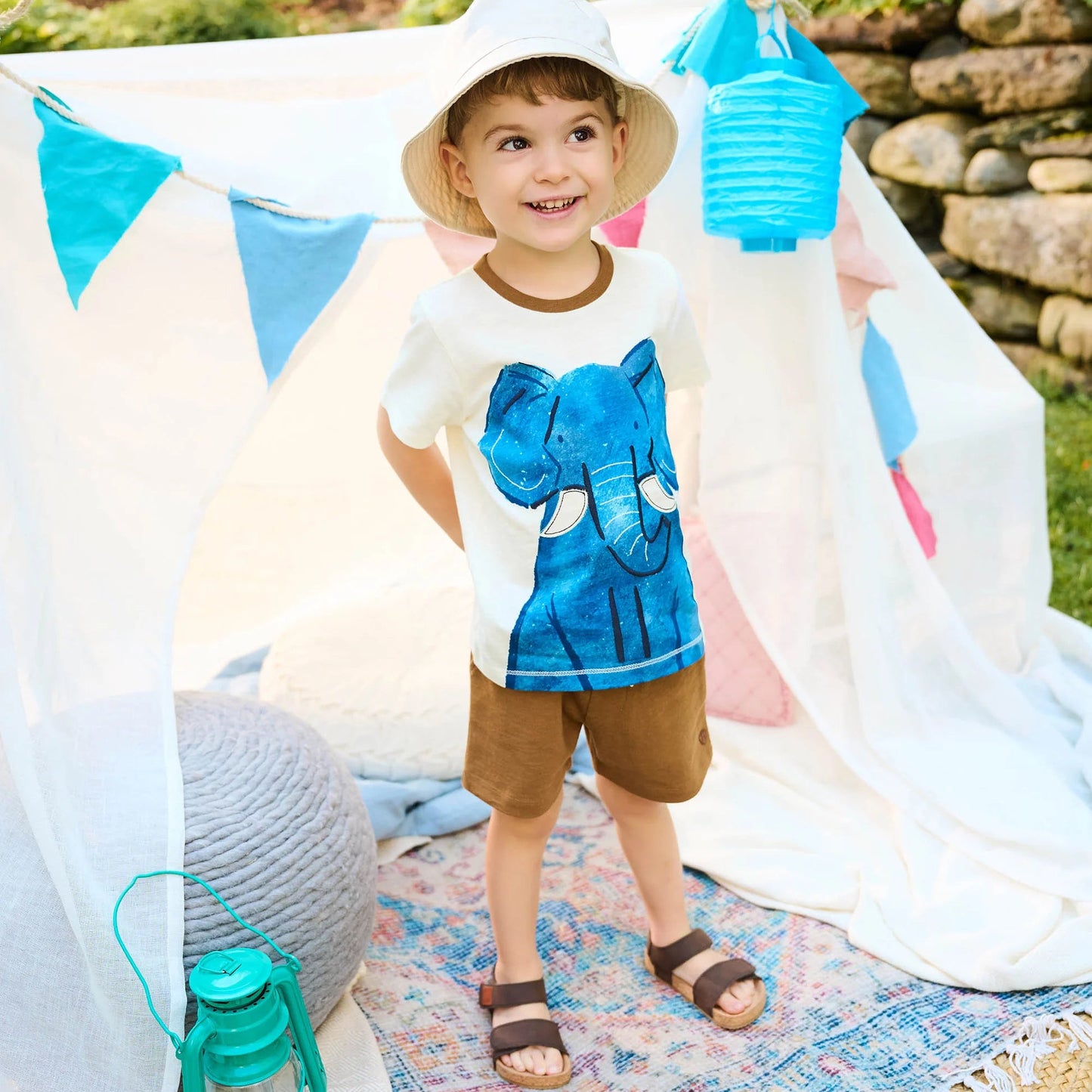 Elephant Shorts Set