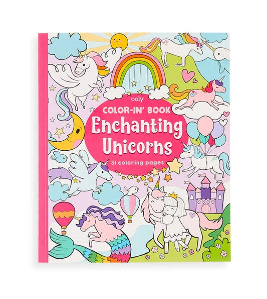Enchanting Unicorns Coloring Book 196 TOYS CHILD Ooly 