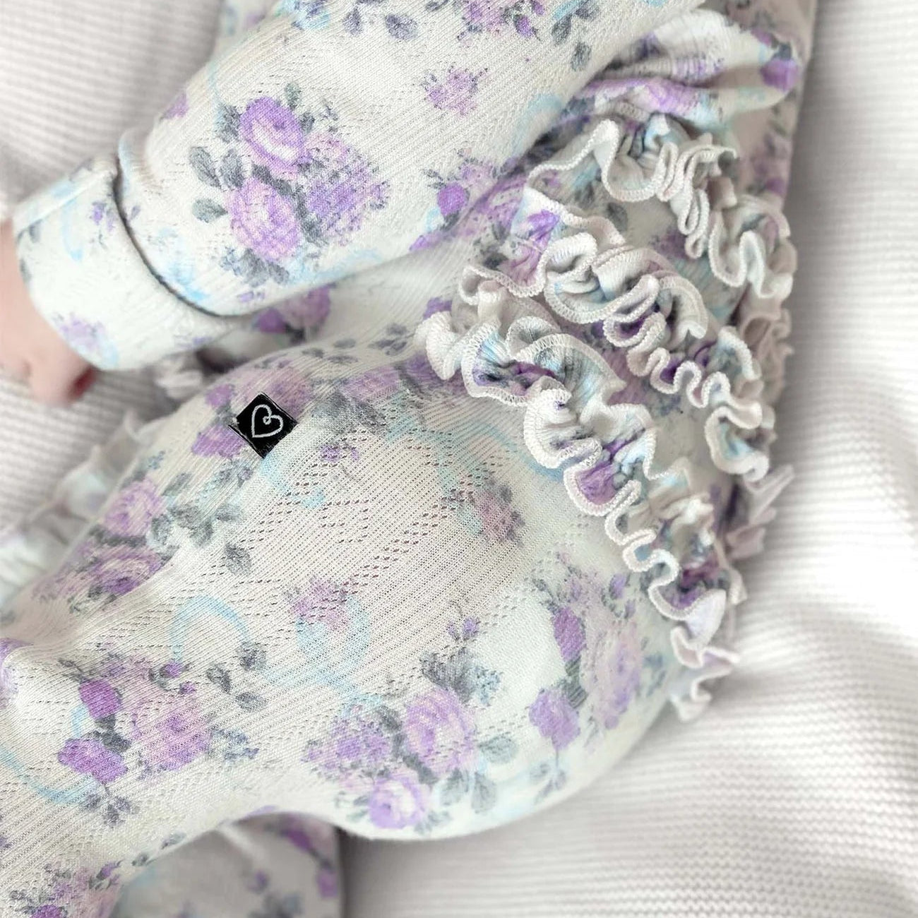Etta Ruffled Zip Footie