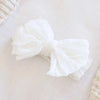 Large Ruffle Knit Bow