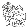 Garden Corners Coloring Book