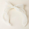 Cream Sheer Pearl Hairbow