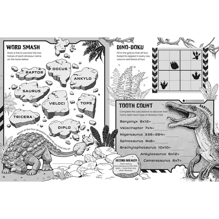 Dinosaur Puzzle Book