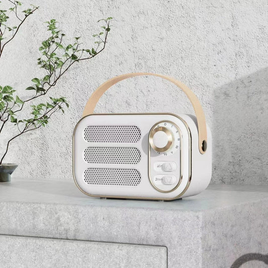 White Vintage Bluetooth Speaker