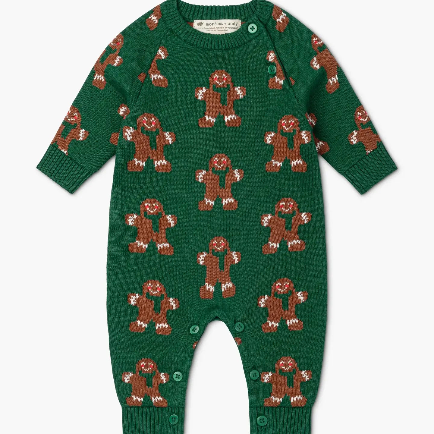 Gingerbread Sweater Romper