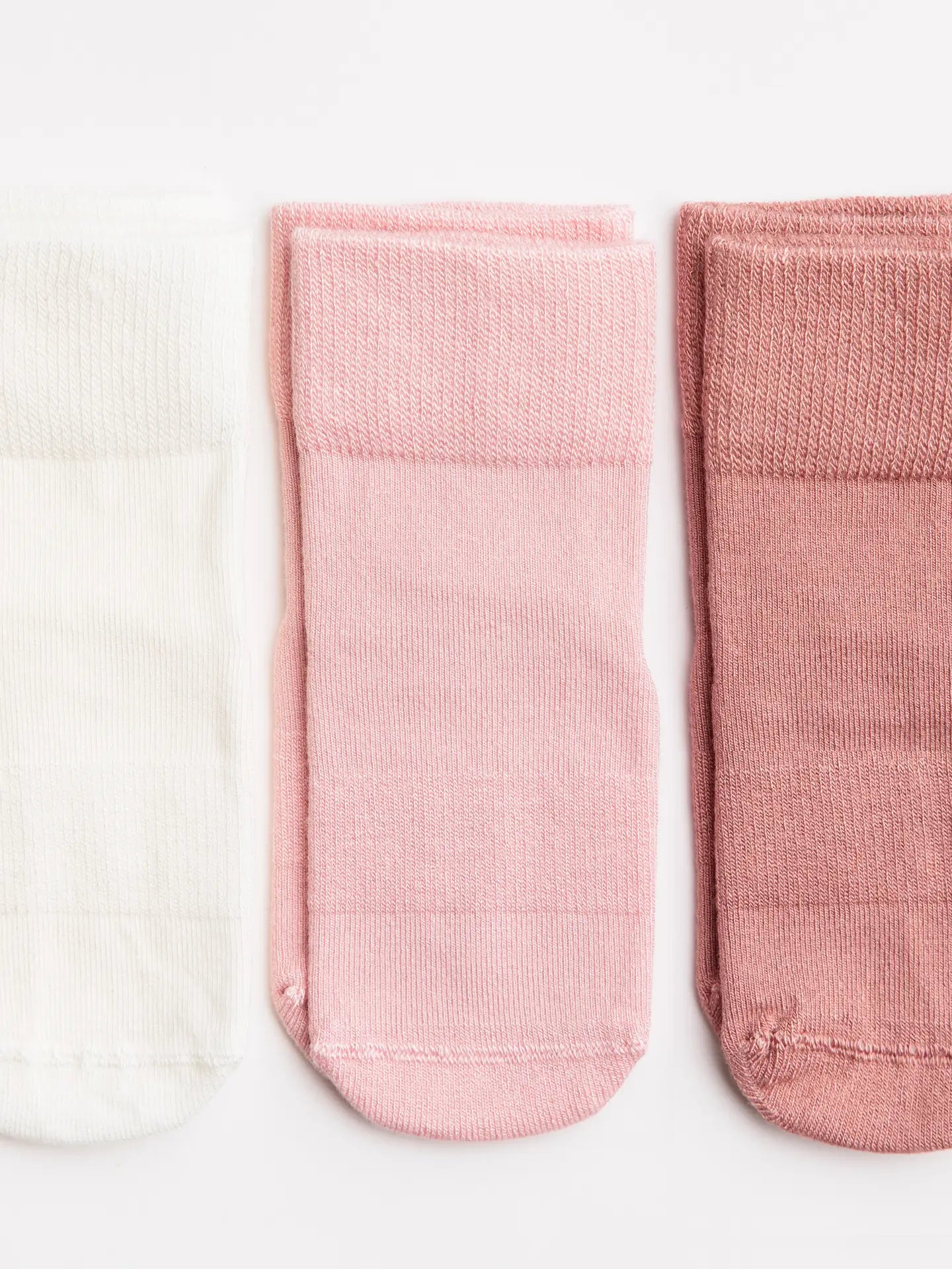 Pink Trio Non-Slip Socks