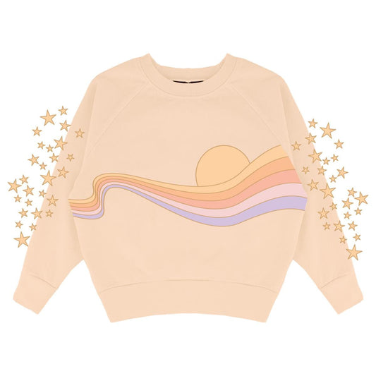 Faded Pink Golden Era Sweatshirt 150 GIRLS APPAREL 2-8 Tiny Whales 2 