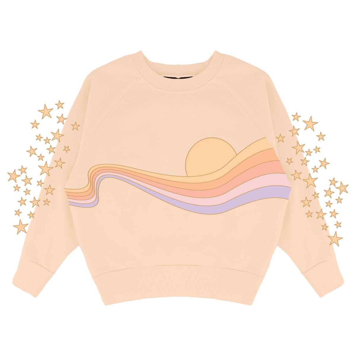 Faded Pink Golden Era Sweatshirt 150 GIRLS APPAREL 2-8 Tiny Whales 2 