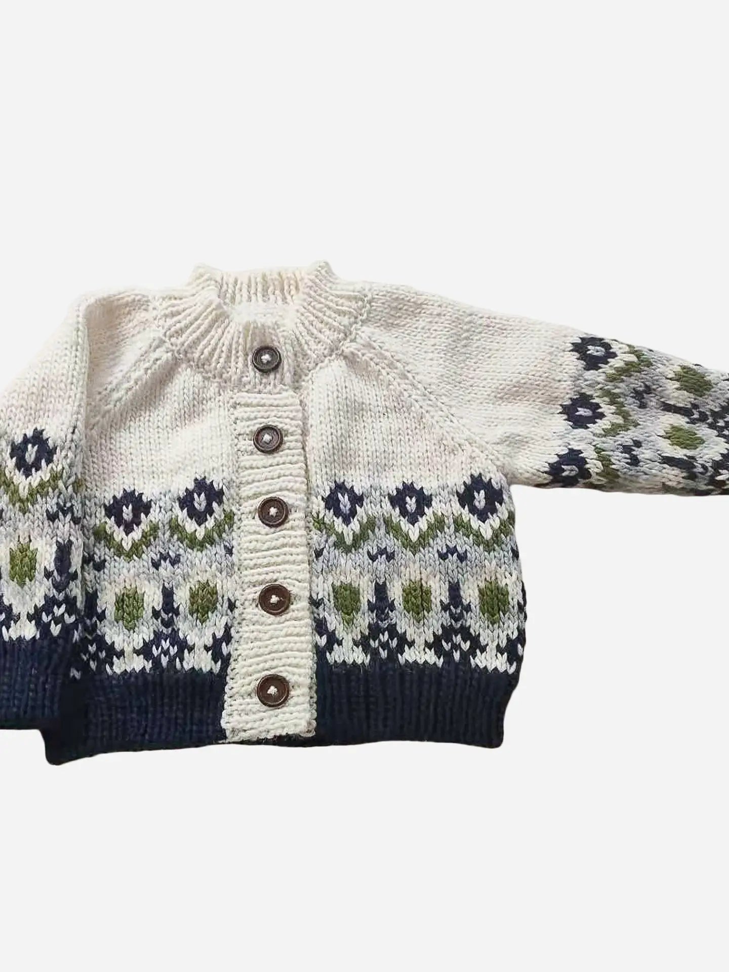 Fairisle Knit Cardigan 130 BABY BOYS/NEUTRAL APPAREL The Blueberry Hill 6-12m 