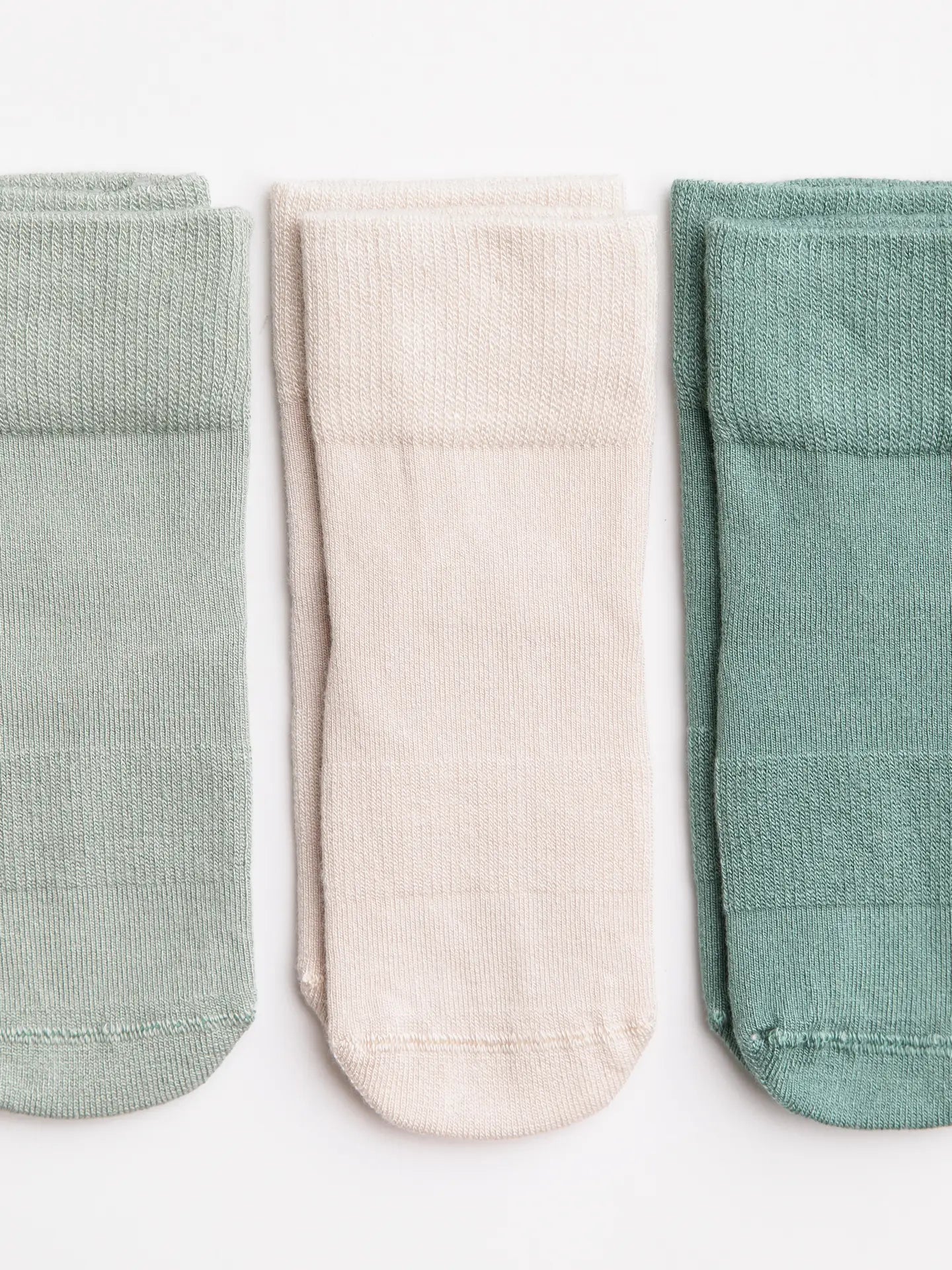 Green Trio Non-Slip Socks