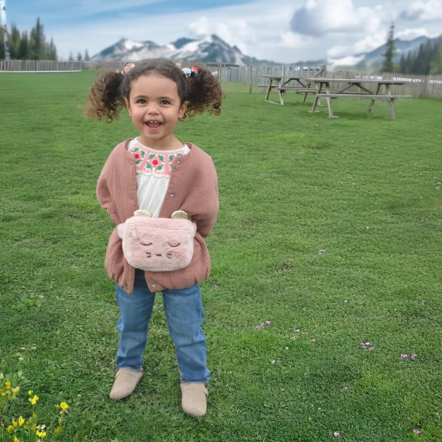 Millie Mouse Fluffy Bum Bag