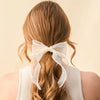 Cream Sheer Pearl Hairbow