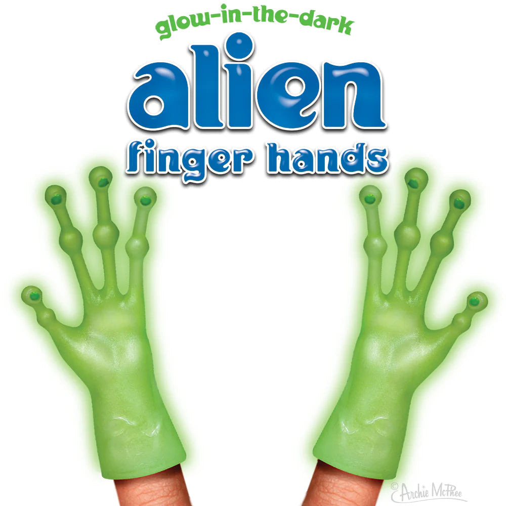 Finger Puppet Alien Hands 196 TOYS CHILD Archie McPhee 