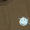 Olive Silly Faces Tee