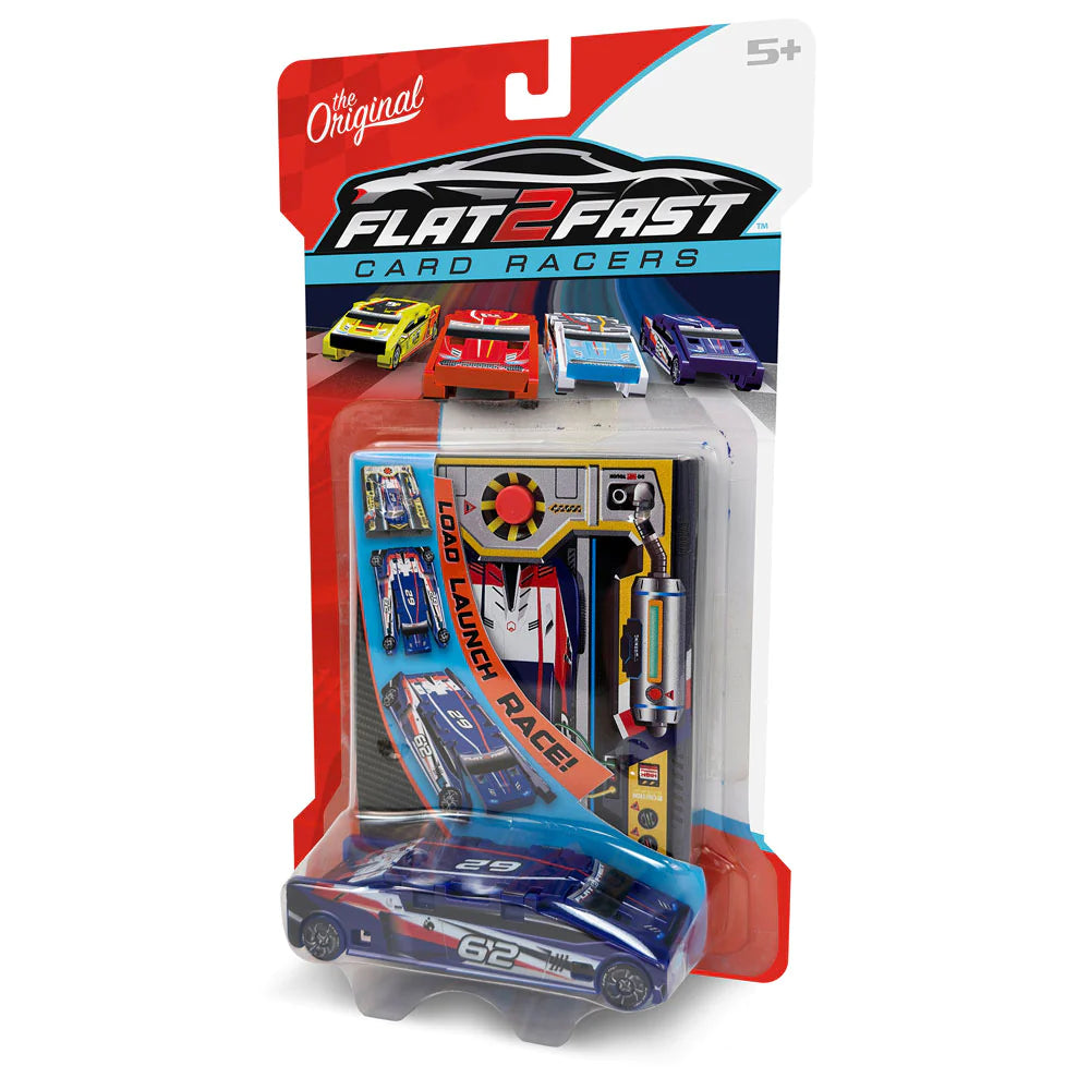 Flat 2 Fast Card Racers 196 TOYS CHILD Luki Lab Blue 62 