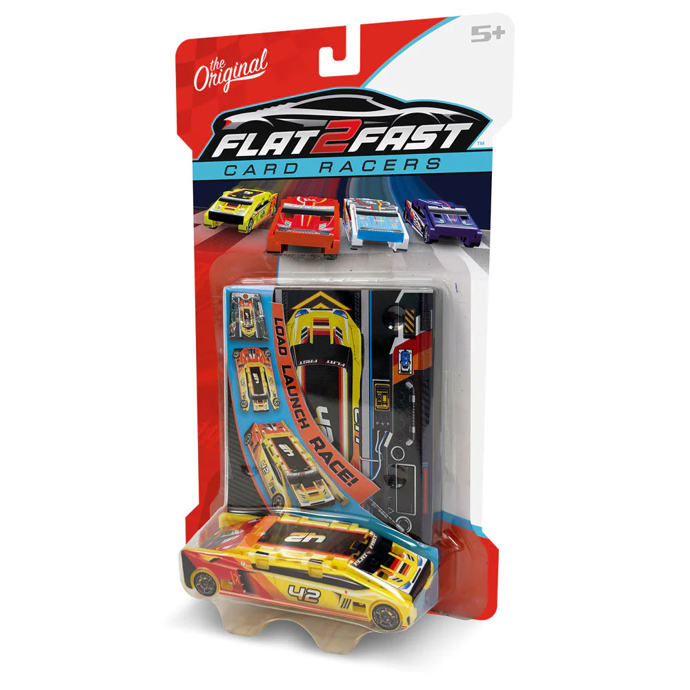 Flat 2 Fast Card Racers 196 TOYS CHILD Luki Lab Yellow 42 