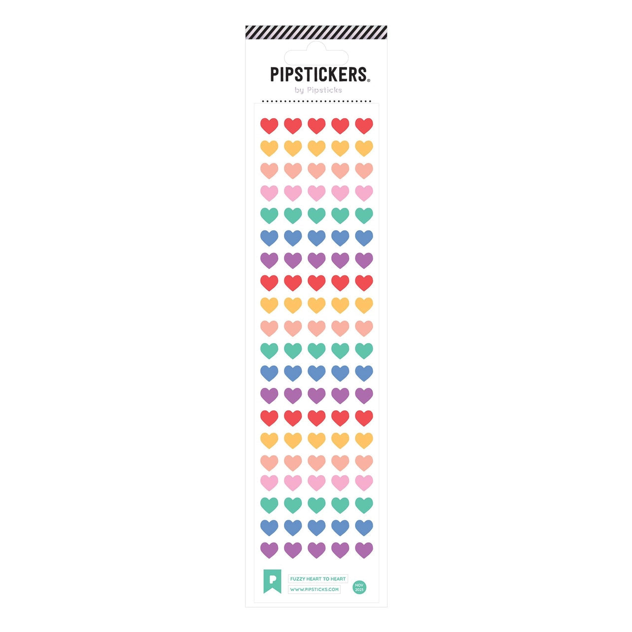 Fuzzy Heart to Heart Stickers 196 TOYS CHILD Pipsticks 