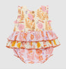 Gilded Floral Heidi Bubble 120 BABY GIRLS APPAREL Pink Chicken 