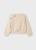 Cream Big Bow Sweatshirt