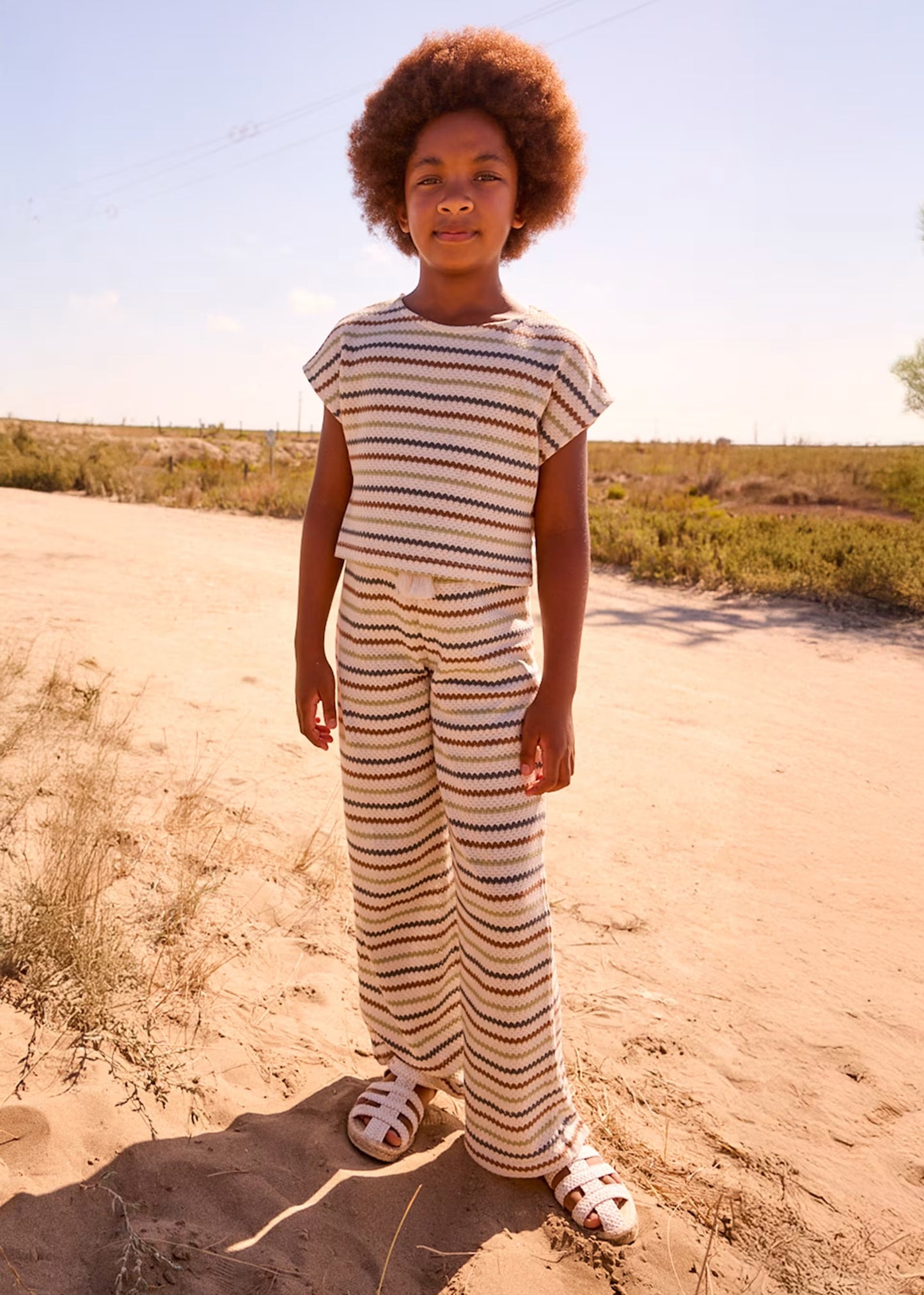 Multi Stripe Crochet Pants
