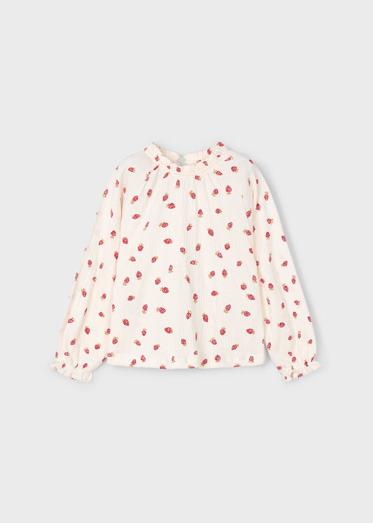 Strawberry Print Top