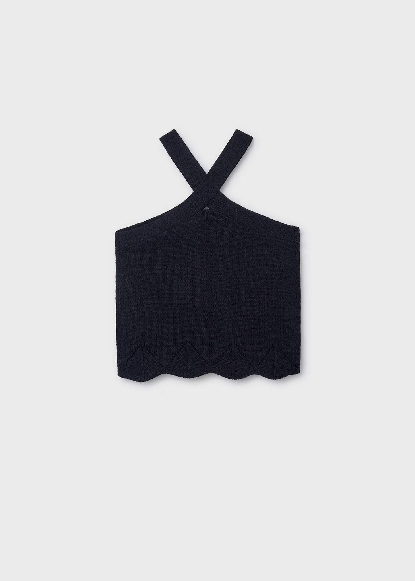 Black Cross Neck Halter