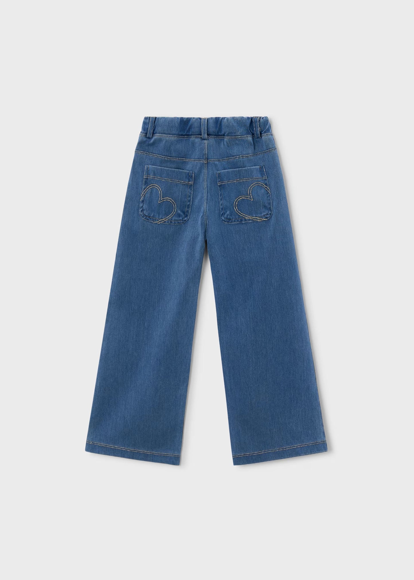 Wide Leg Chambray Pants