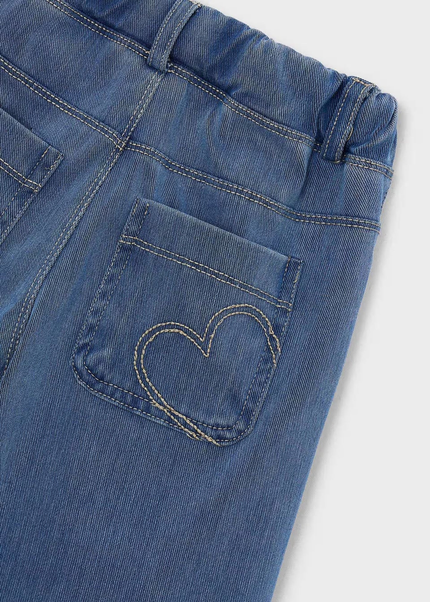 Wide Leg Chambray Pants