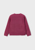 Magenta Sparkle Scallop Sweater