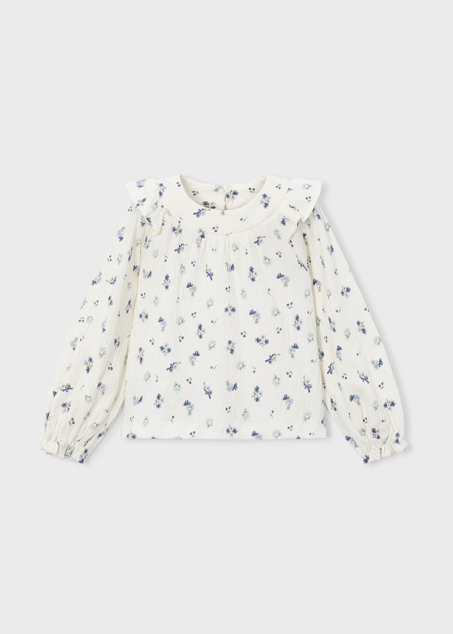 Aqua Floral Top