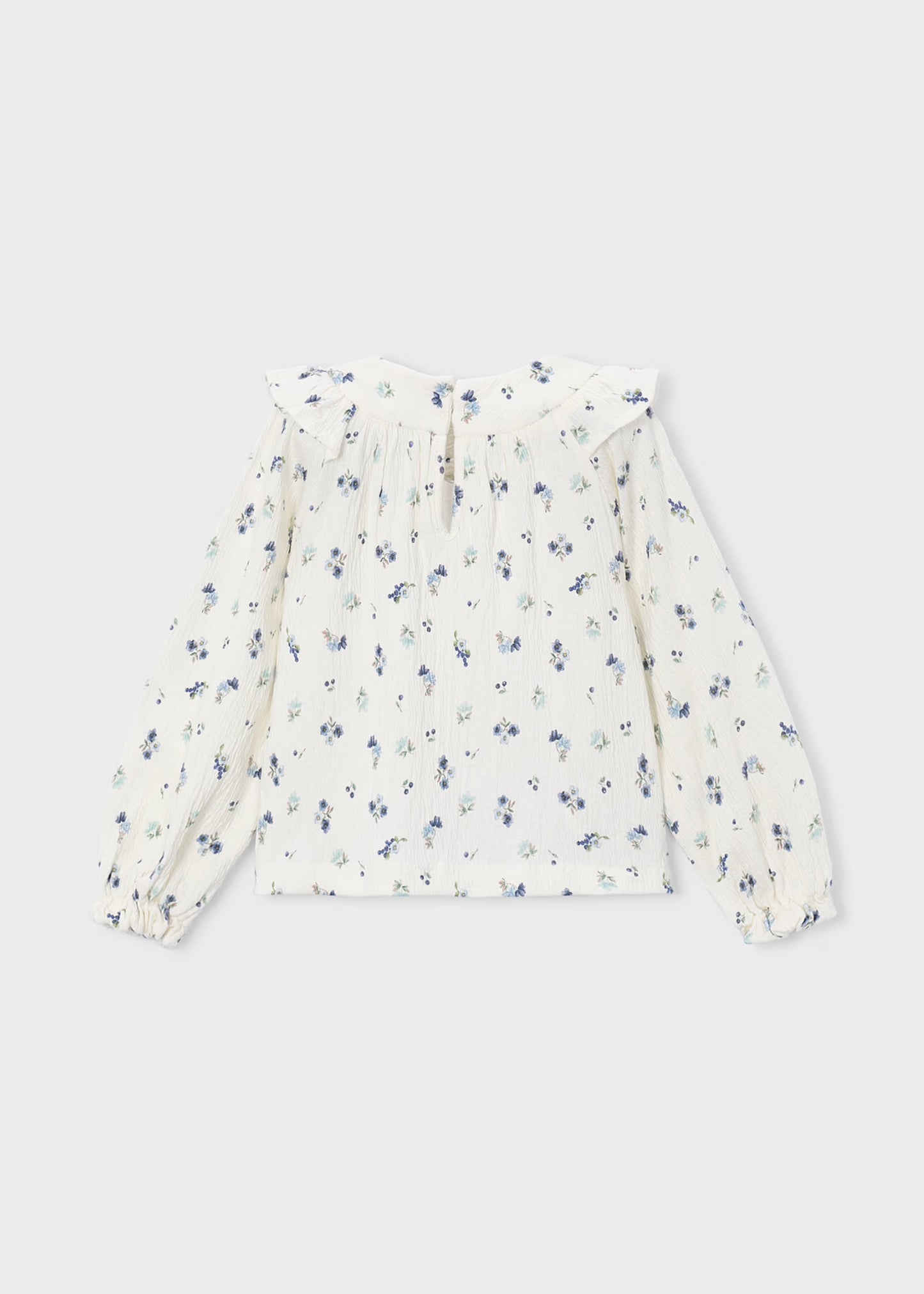 Aqua Floral Top
