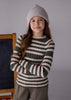 Olive Striped Stretchy Top