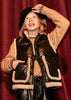 Black Sherpa Trim Vest