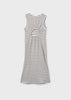 Black Stripe High Low Dress