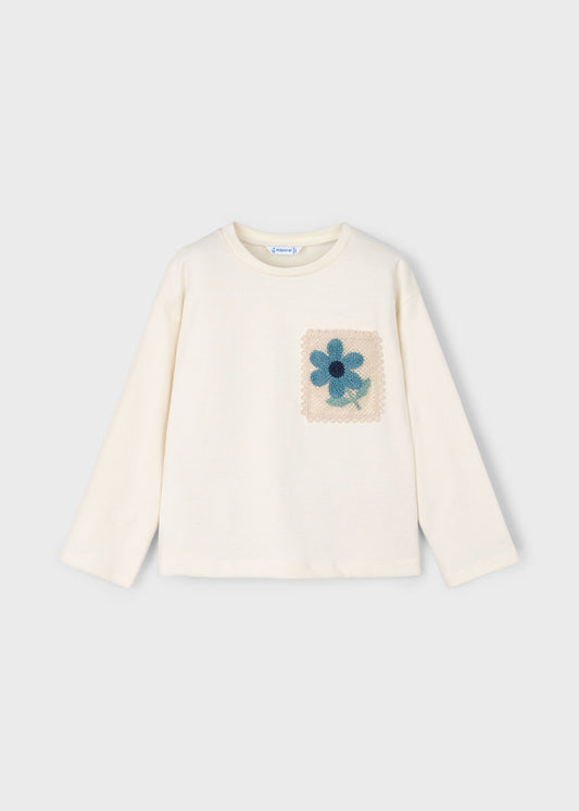 Aqua Crochet Pocket Top