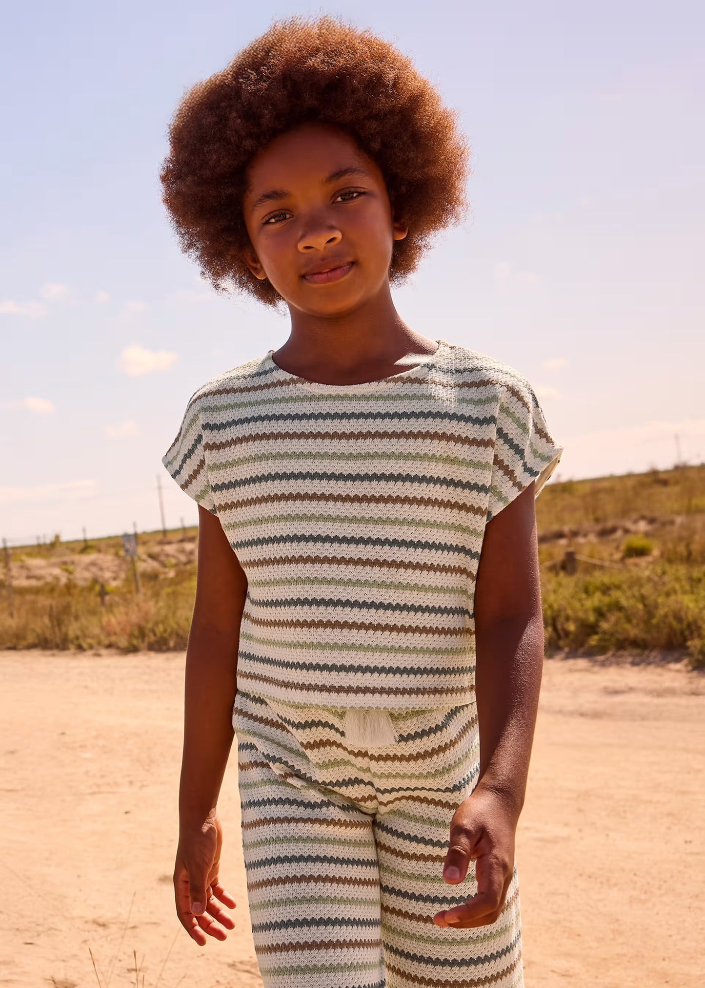 Striped Crochet Top