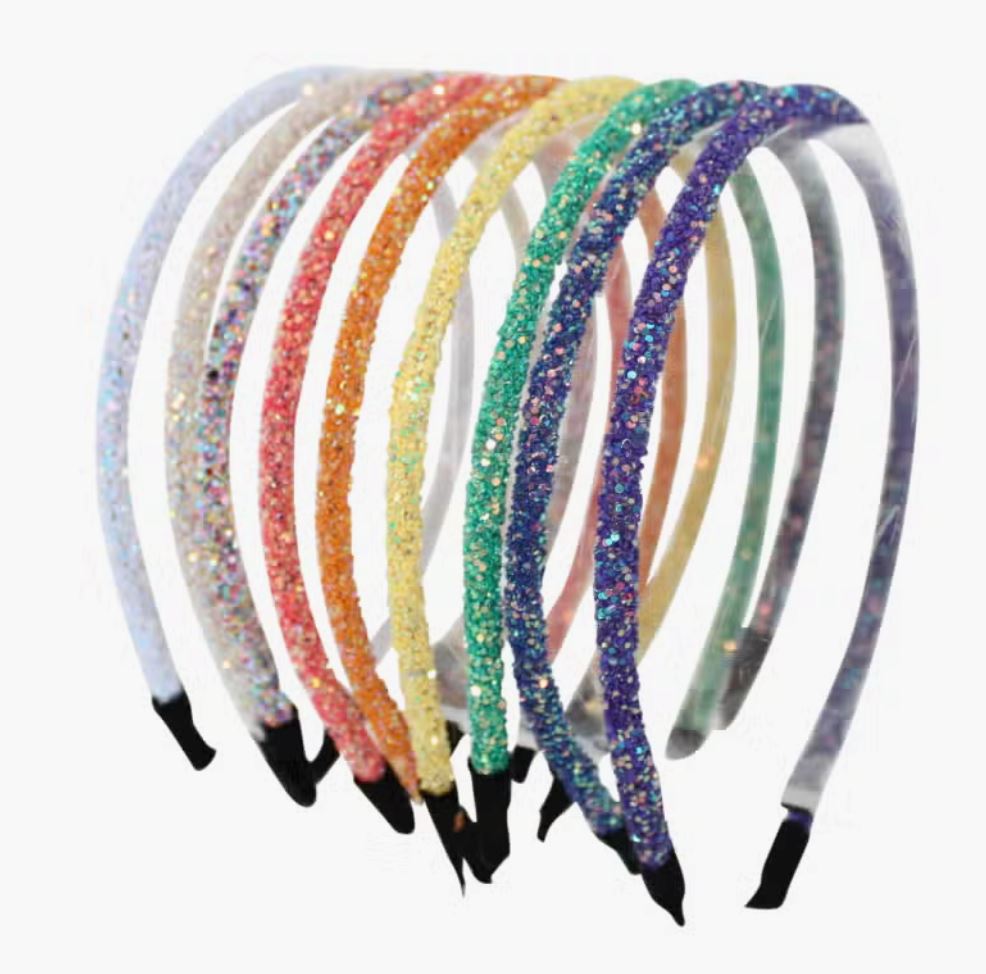Glitter Rope Headband 110 ACCESSORIES CHILD Bows Arts White 