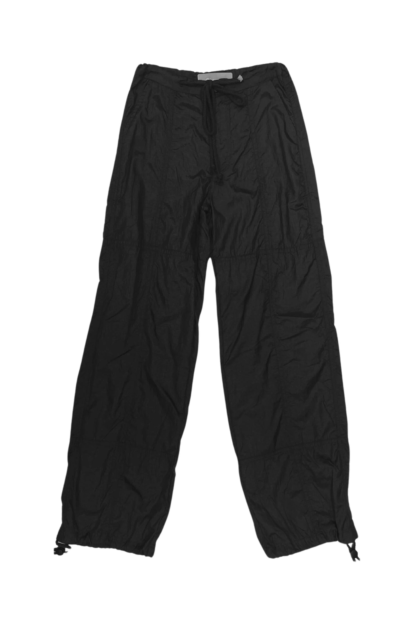 Glossy Black Parachute Pants 160 GIRLS APPAREL TWEEN 7-16 Tractr 7 