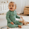 Dark Green Golf Cart Zip Romper