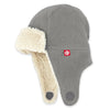 Grey Furry Fleece Trapper Hat 100 ACCESSORIES BABY Zutano 6m 