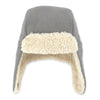 Grey Furry Fleece Trapper Hat 100 ACCESSORIES BABY Zutano 