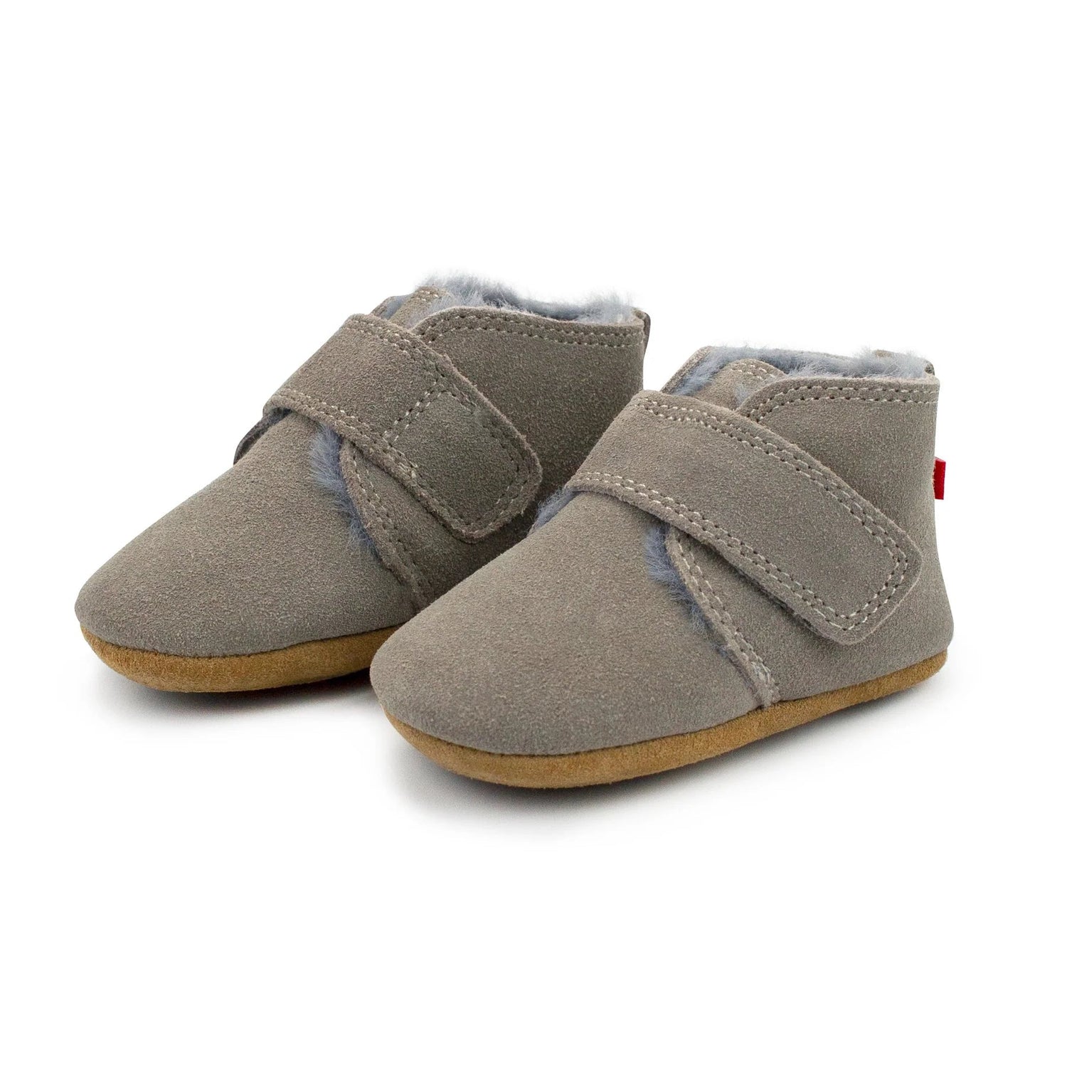 Grey Leather Baby Shoe 100 ACCESSORIES BABY Zutano 