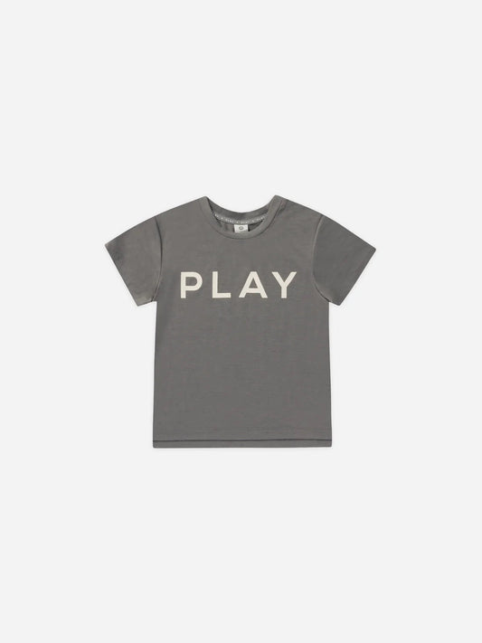 Grey PLAY Tee 140 BOYS APPAREL 2-8 Play by Rylee + Cru 2/3 
