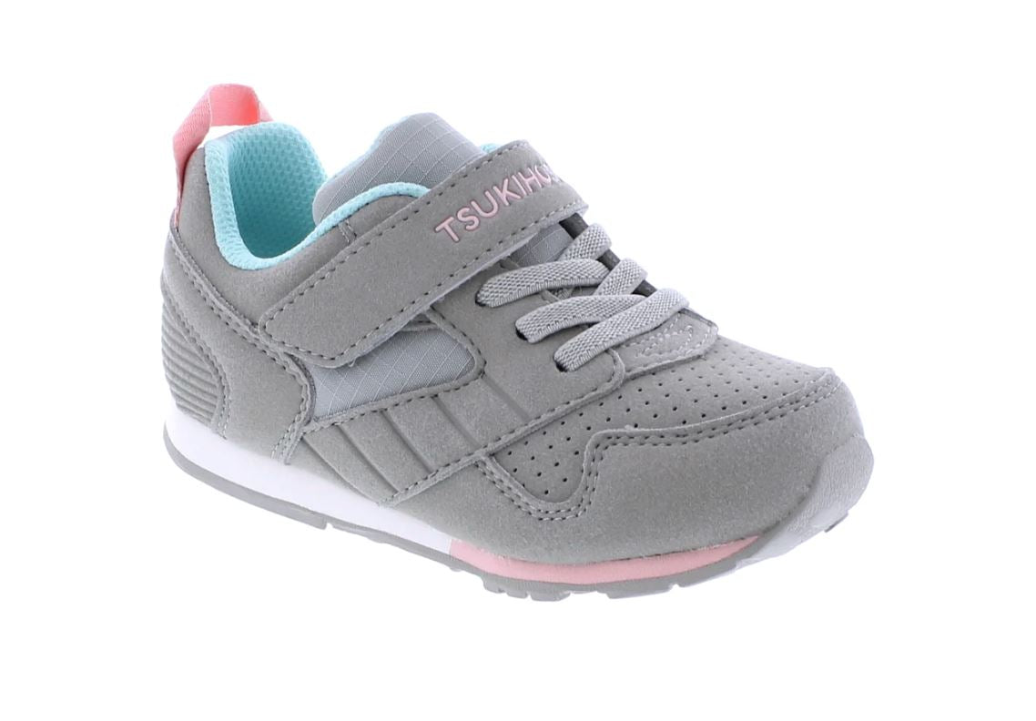 Grey/Pink Racer Sneaker (Child) 110 ACCESSORIES CHILD Tsukihoshi Shoes 