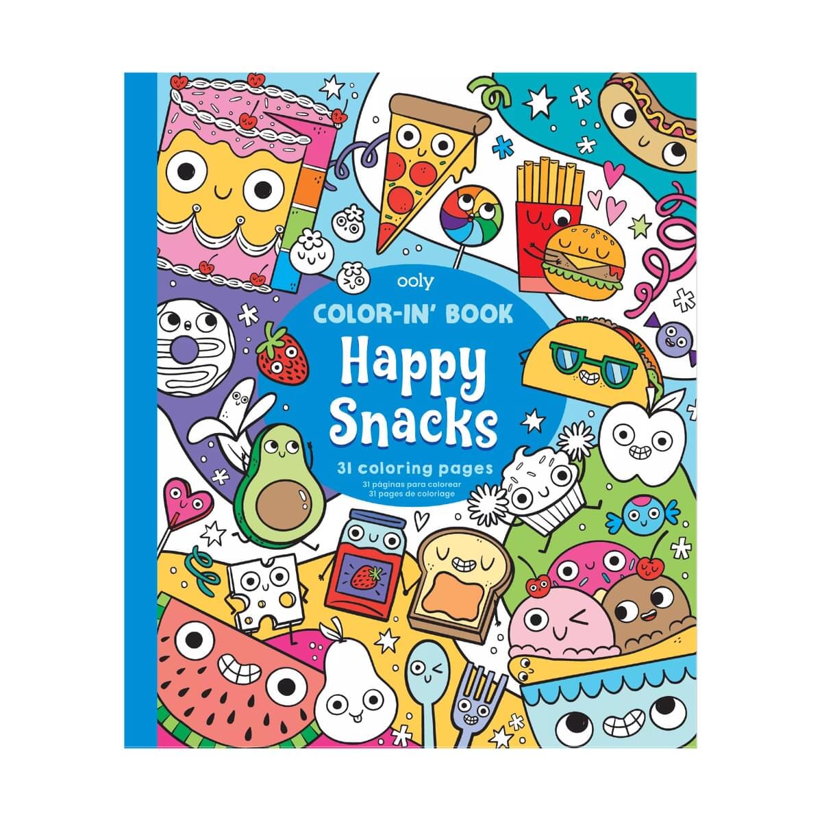 Happy Snacks Coloring Book 196 TOYS CHILD Ooly 