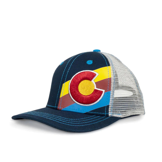 Kids Navy Incline Trucker Hat